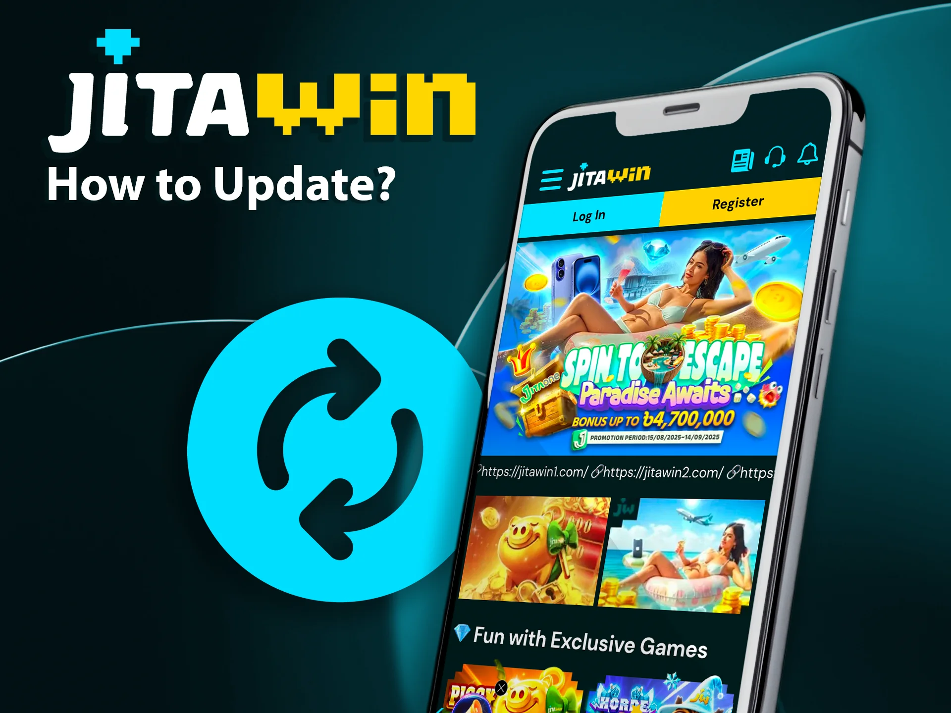 Update the JitaWin app for new features and better performance.
