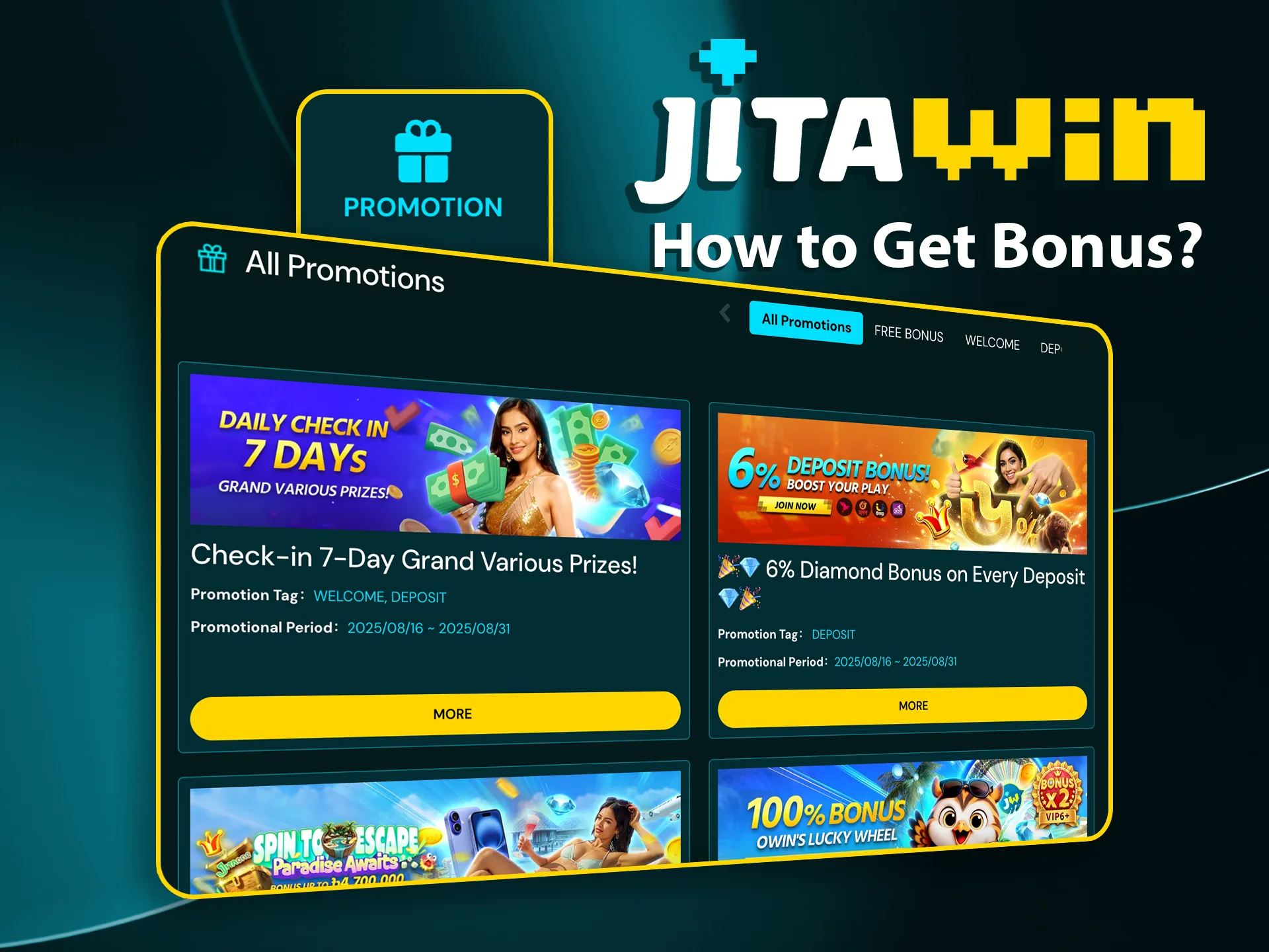 Get to know how to claim your bonuses at JitaWin.