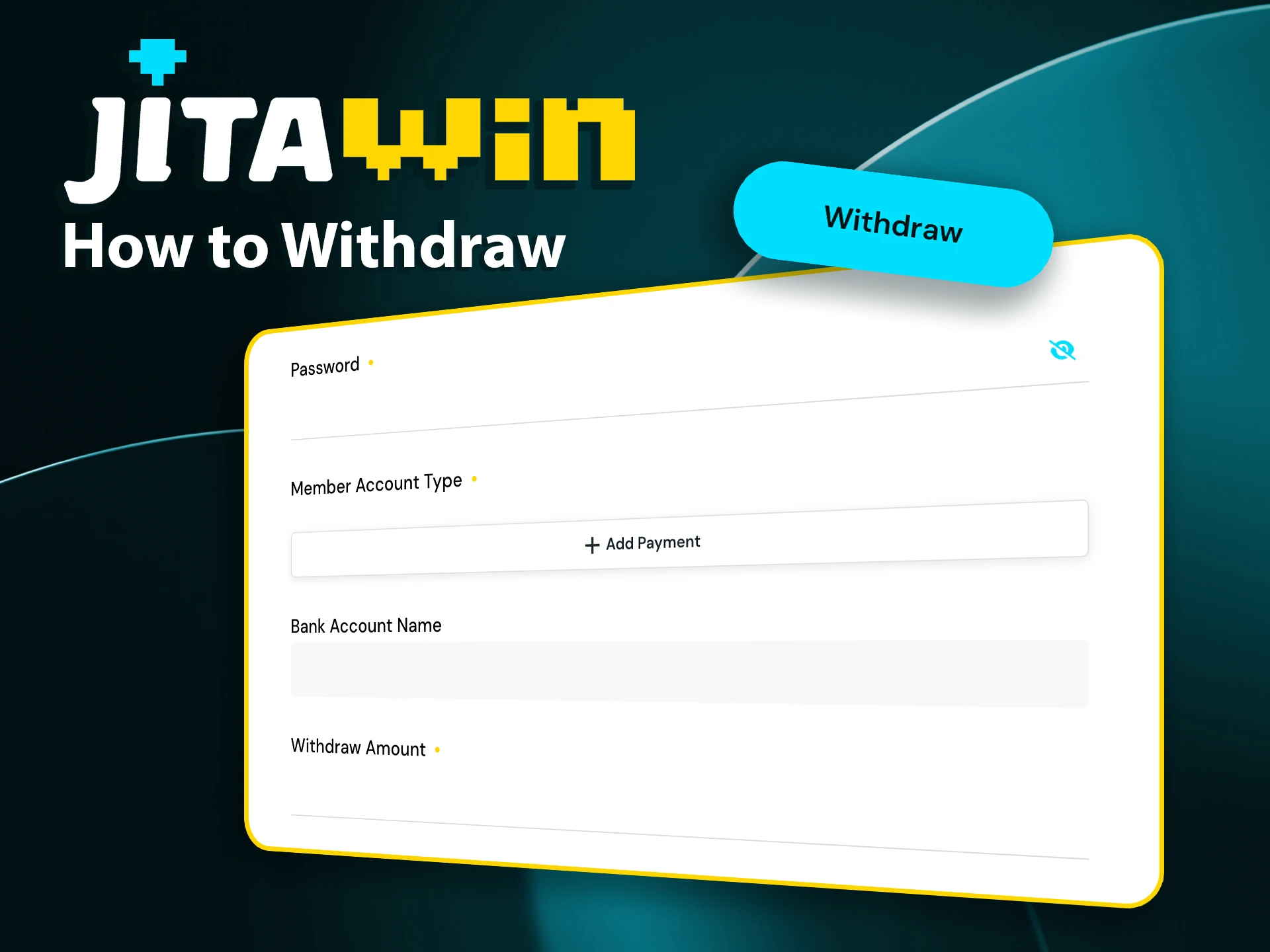 Learn how to withdraw from JitaWin and enjoy your rewards.