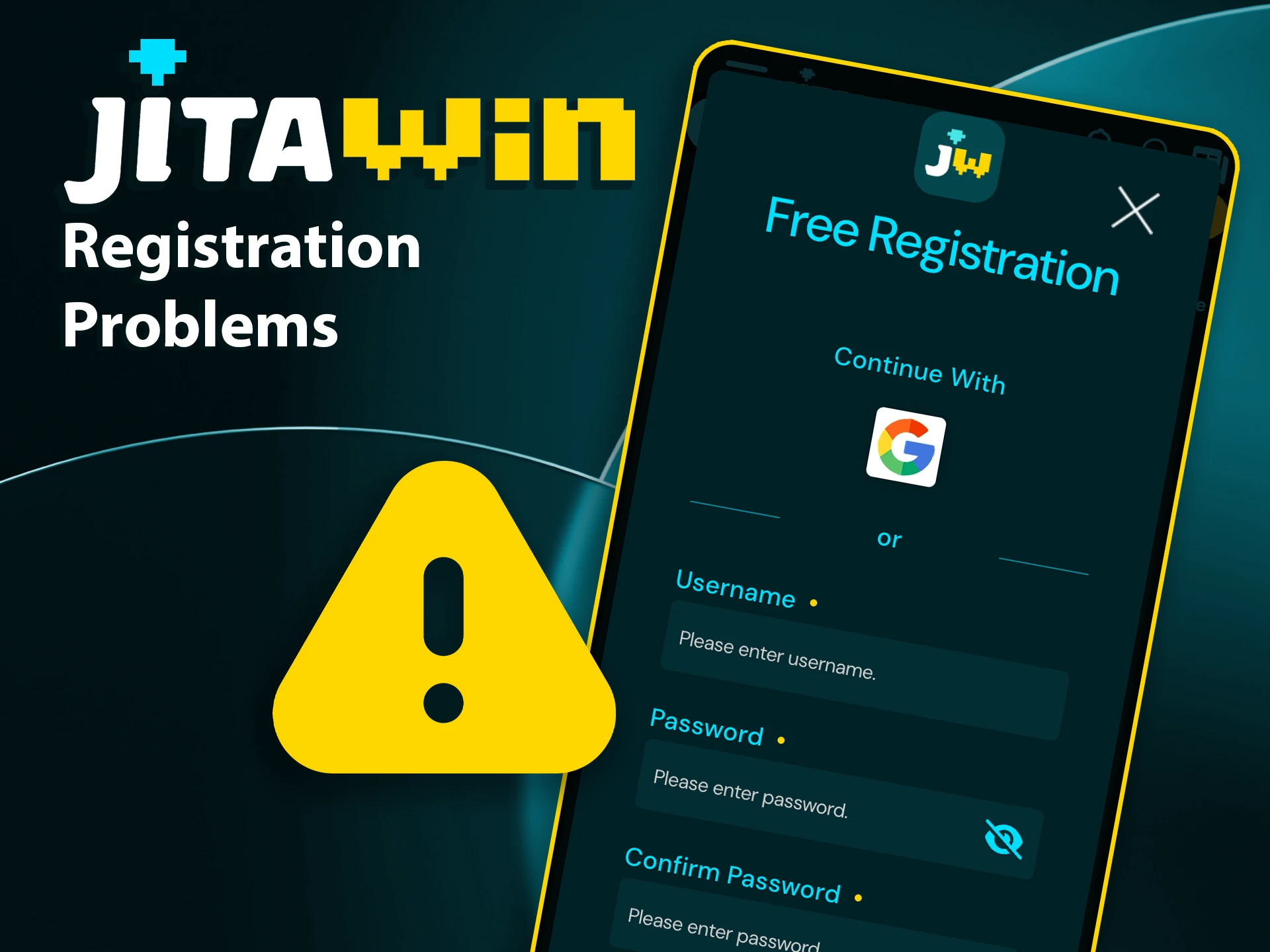Solve registration issues quickly with JitaWin’s 24/7 help.